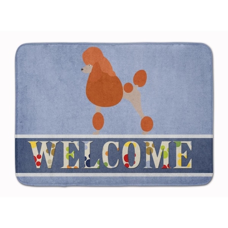 Carolines Treasures Royal Poodle Welcome Machine Washable Memory Foam Mat BB8311RUG